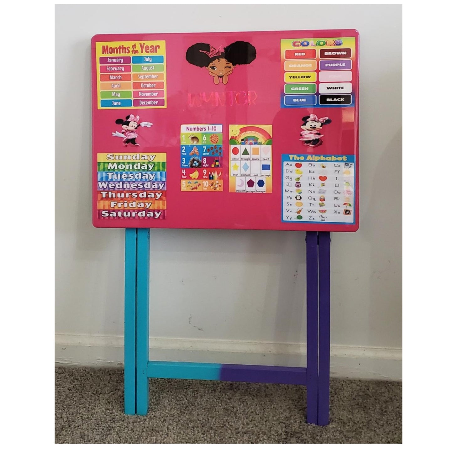 Kids Learning Table For Girls